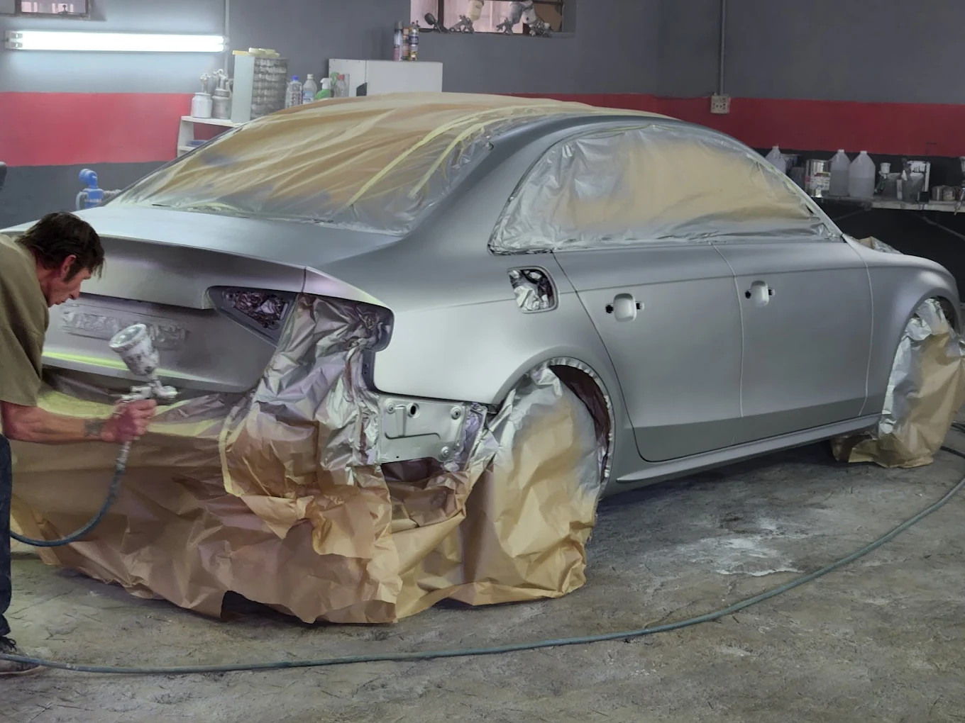 Professional car spray painting service at LEGIT Auto Parts in Centurion